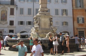 Fountain, Rome, Italy, Egyptian Obelisk