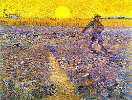 The Sower (Sower with Setting Sun) Van Gogh 1888