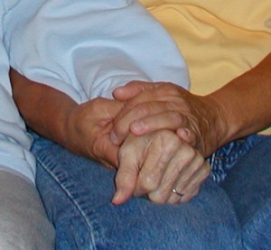 Rita and Mom's hands