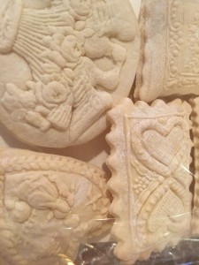 Close up of springerle cookies