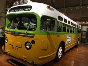 Photo of the bus Rosa Parks was riding when she refused to give up her seat.