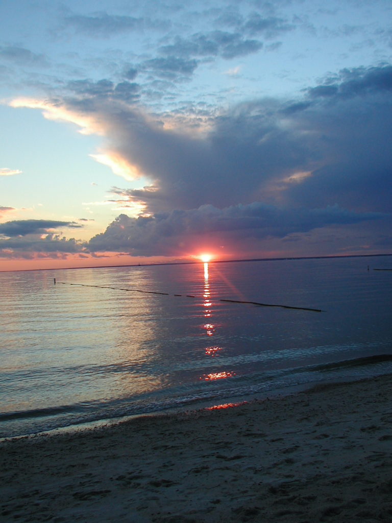 Sunset over the water, Cape Cod Massachusetts 