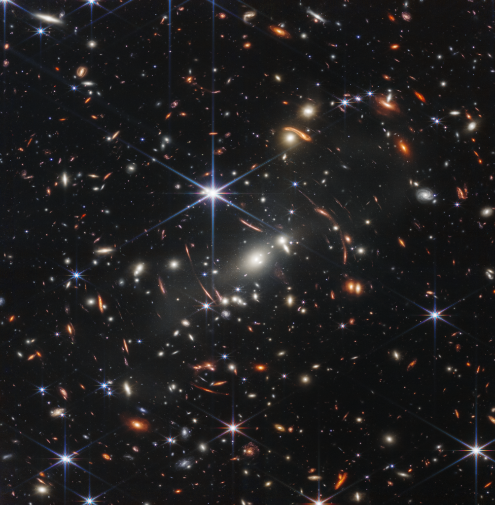 NASA Webbs First Deep Field image shows a cluster of galaxies