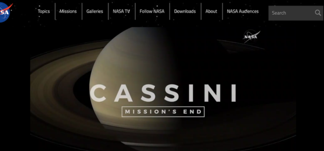 Farewell Cassini, Thank you NASA